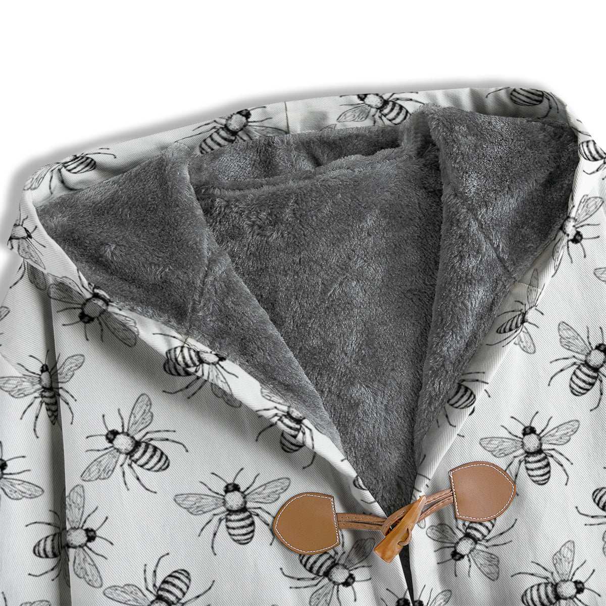 Drawing Bee Print Pattern Men's Windbreaker Jacket-grizzshop