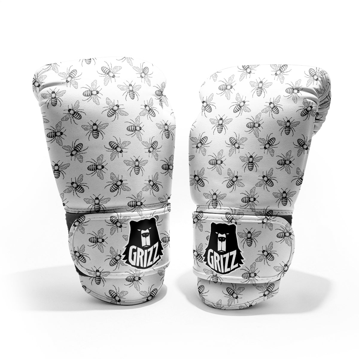 Drawing Bee Print Pattern Pro Boxing Glove