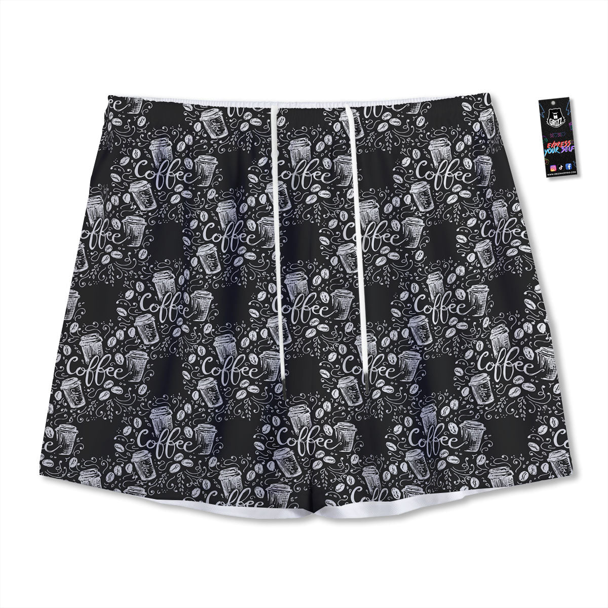 Fiery Universe Nebula Galaxy Space Print Mesh Shorts