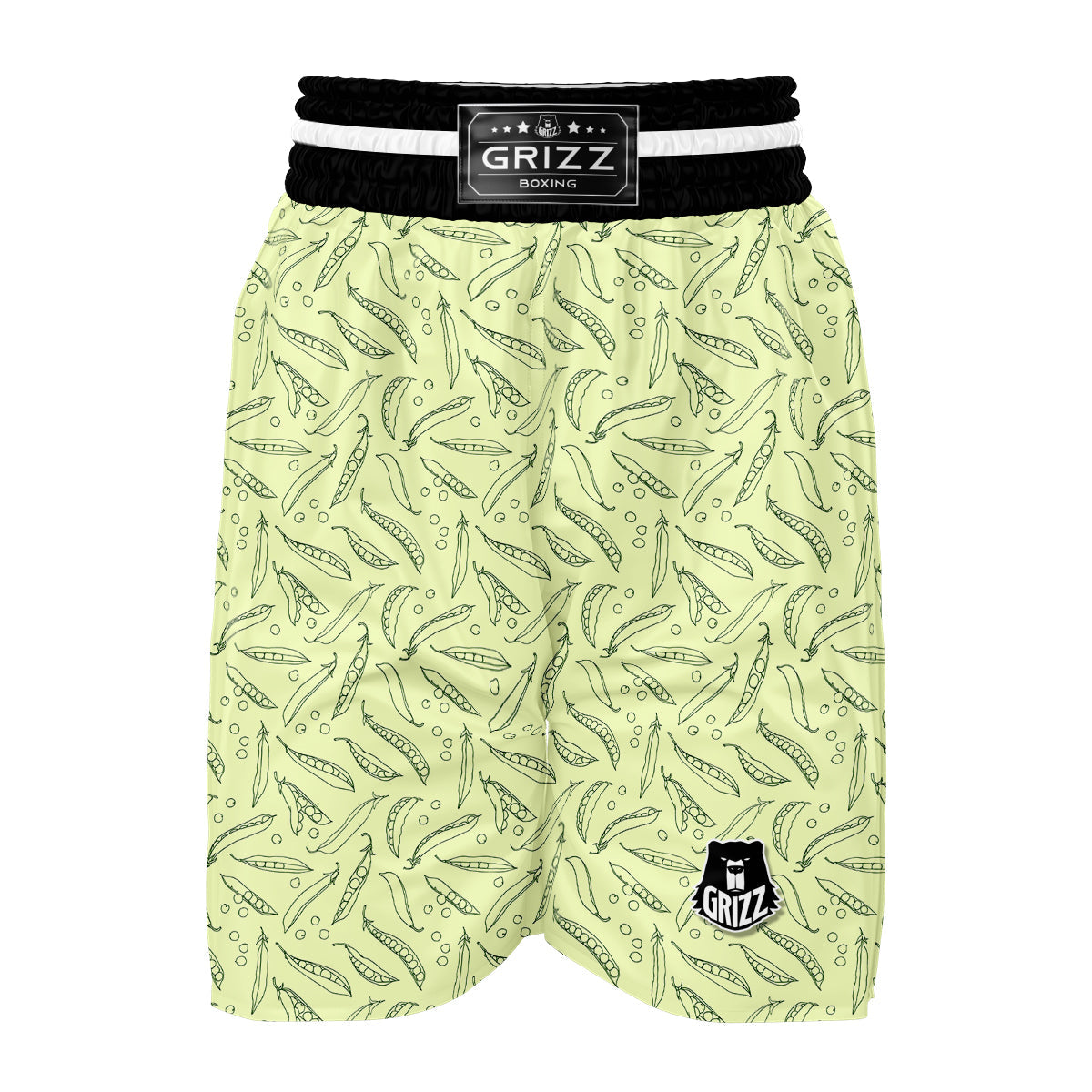 Drawing Peas Print Pattern Boxing Shorts-grizzshop