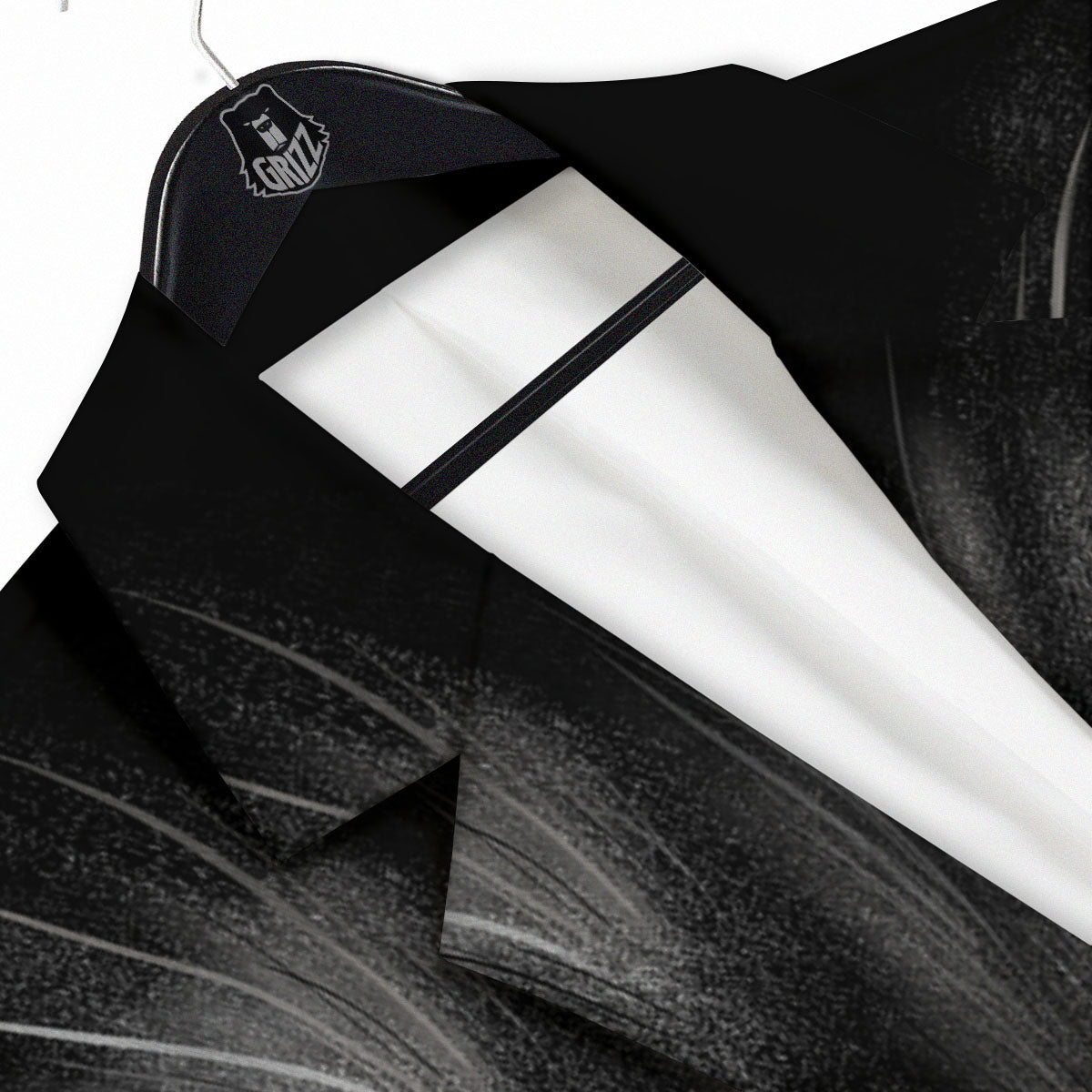 Drawing Portrait Black Cat Print Men's Sport Coat-grizzshop