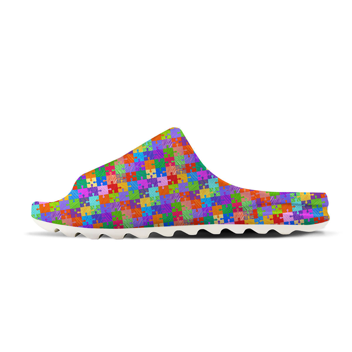 Drawing Autism Awareness Print Sandals-grizzshop