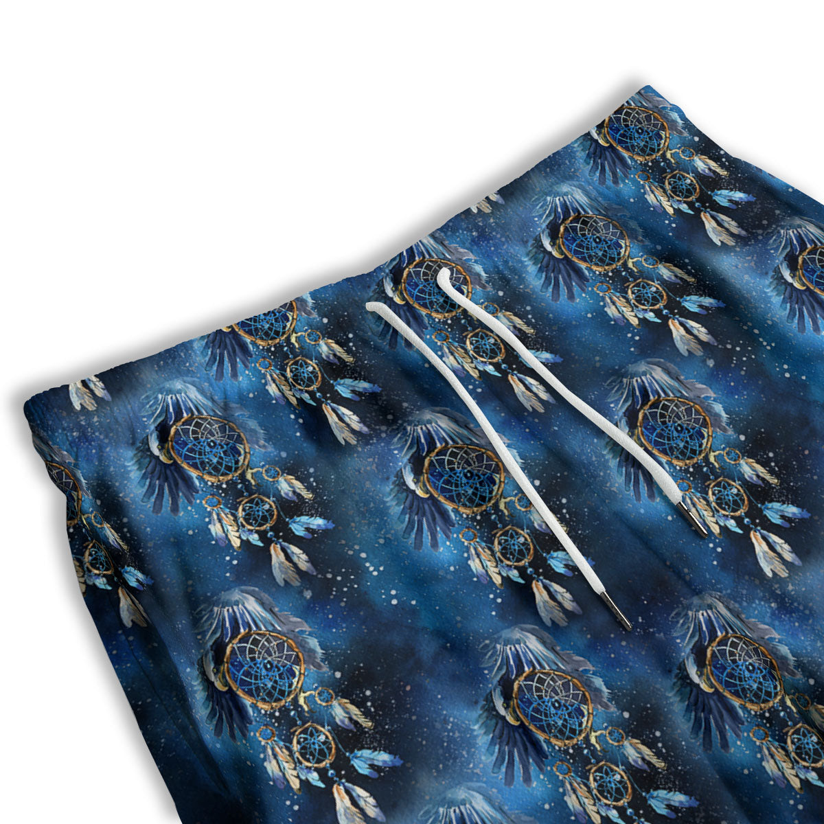 Dream Catcher Blue Galaxy Print Pattern Men's Athletic Shorts