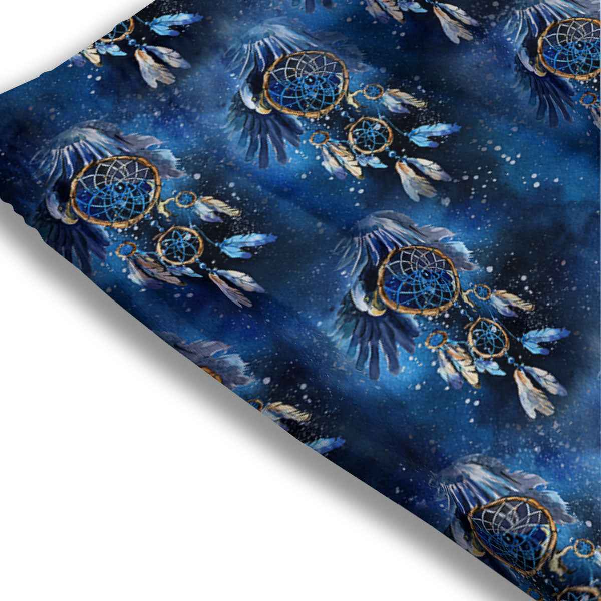 Fire Wings With Flaming Skull Print Mesh Shorts