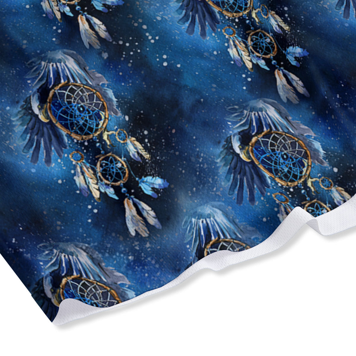 Fire Wings With Flaming Skull Print Mesh Shorts