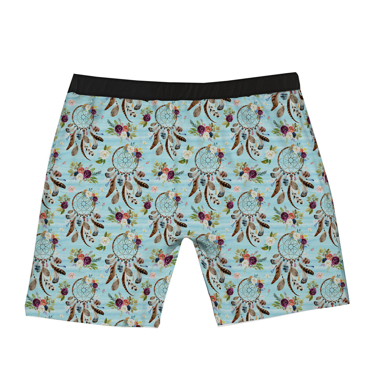 Dream Catcher Blue Native Print Pattern Boxer Briefs-grizzshop