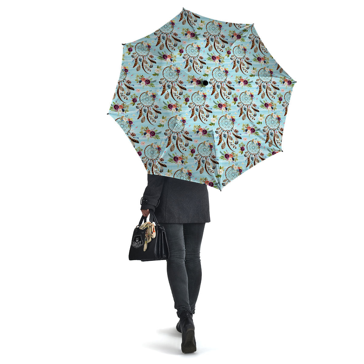 Dream Catcher Blue Native Print Pattern Umbrella-grizzshop