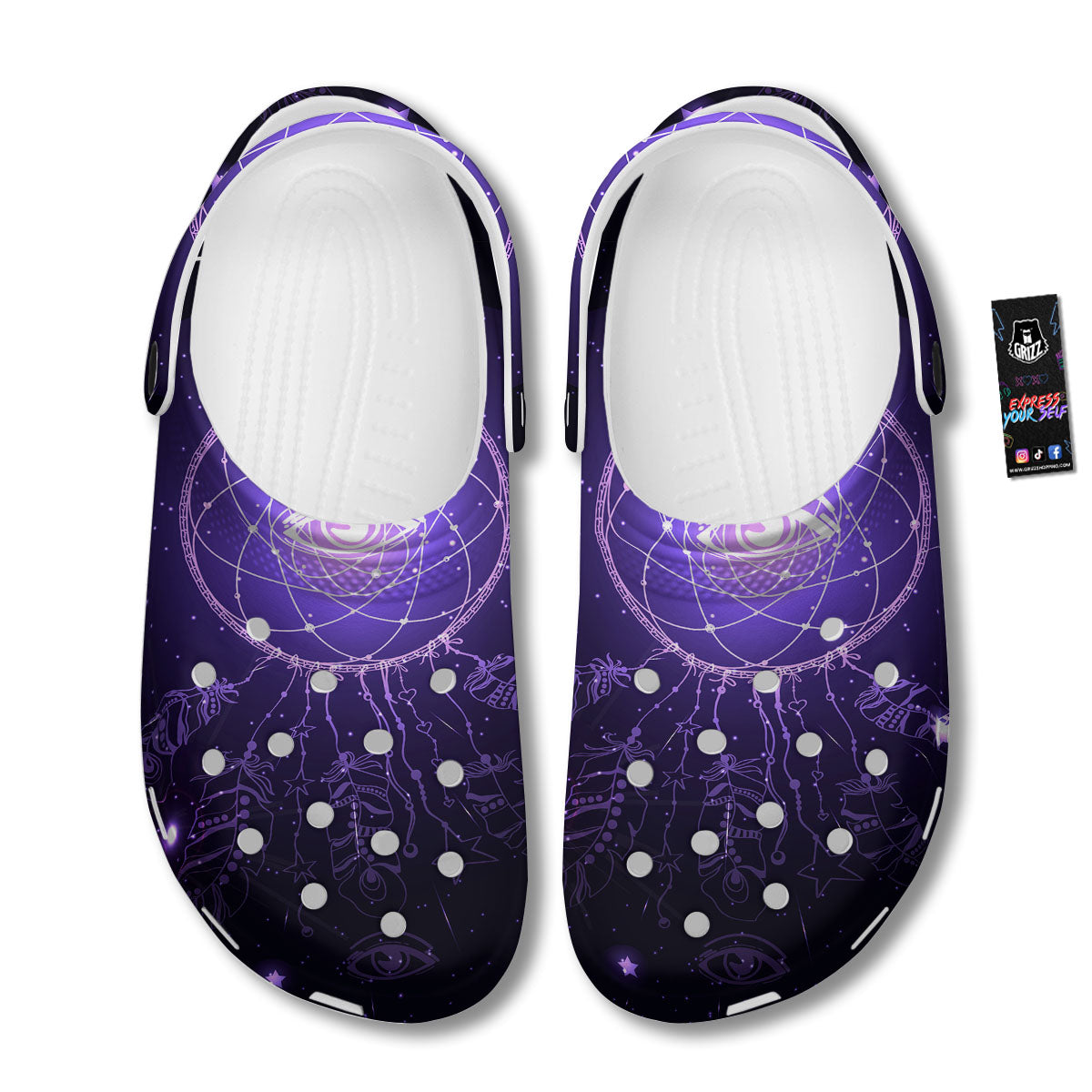 Dream Catcher Constellation Native Print Clog-grizzshop