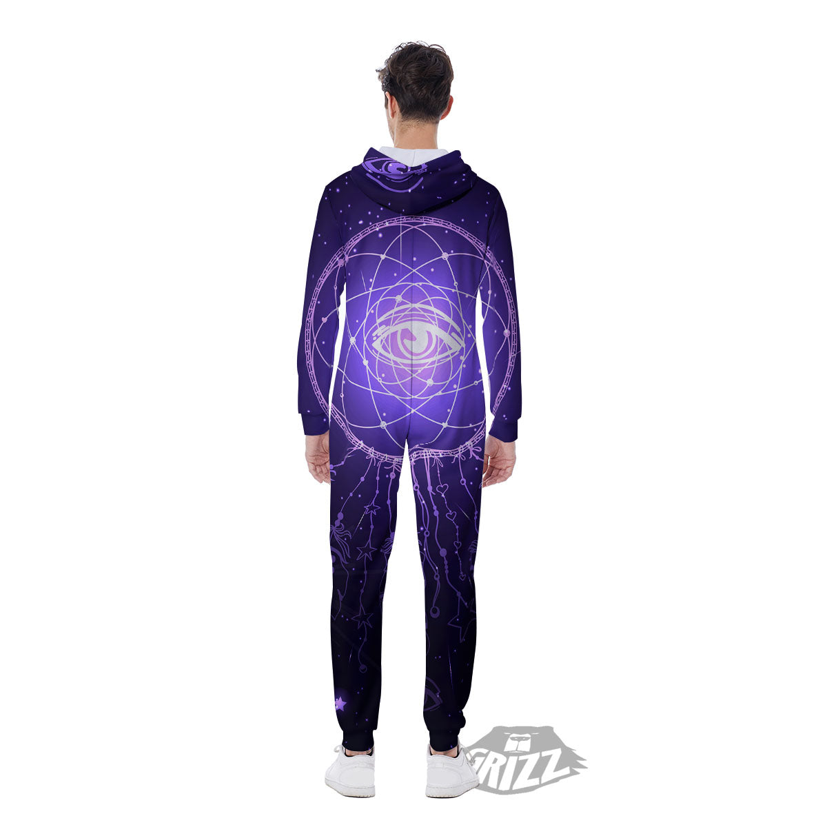Dream Catcher Constellation Native Print Men's Jumpsuit-grizzshop