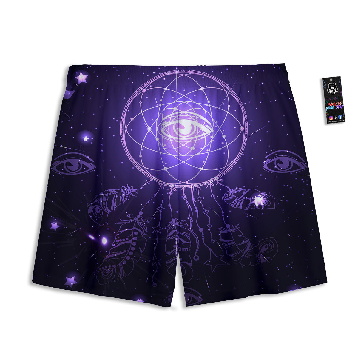 Dream Catcher Constellation Native Print Mesh Shorts