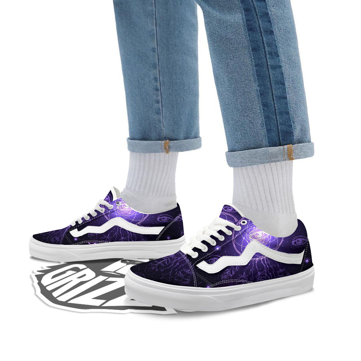 Dream Catcher Constellation Native Print Skate Shoes-grizzshop