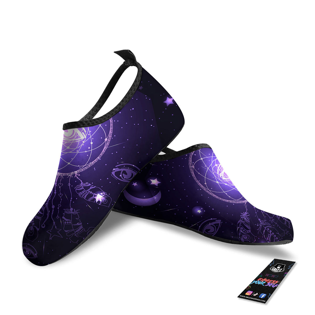 Dream Catcher Constellation Native Print Water Shoes-grizzshop