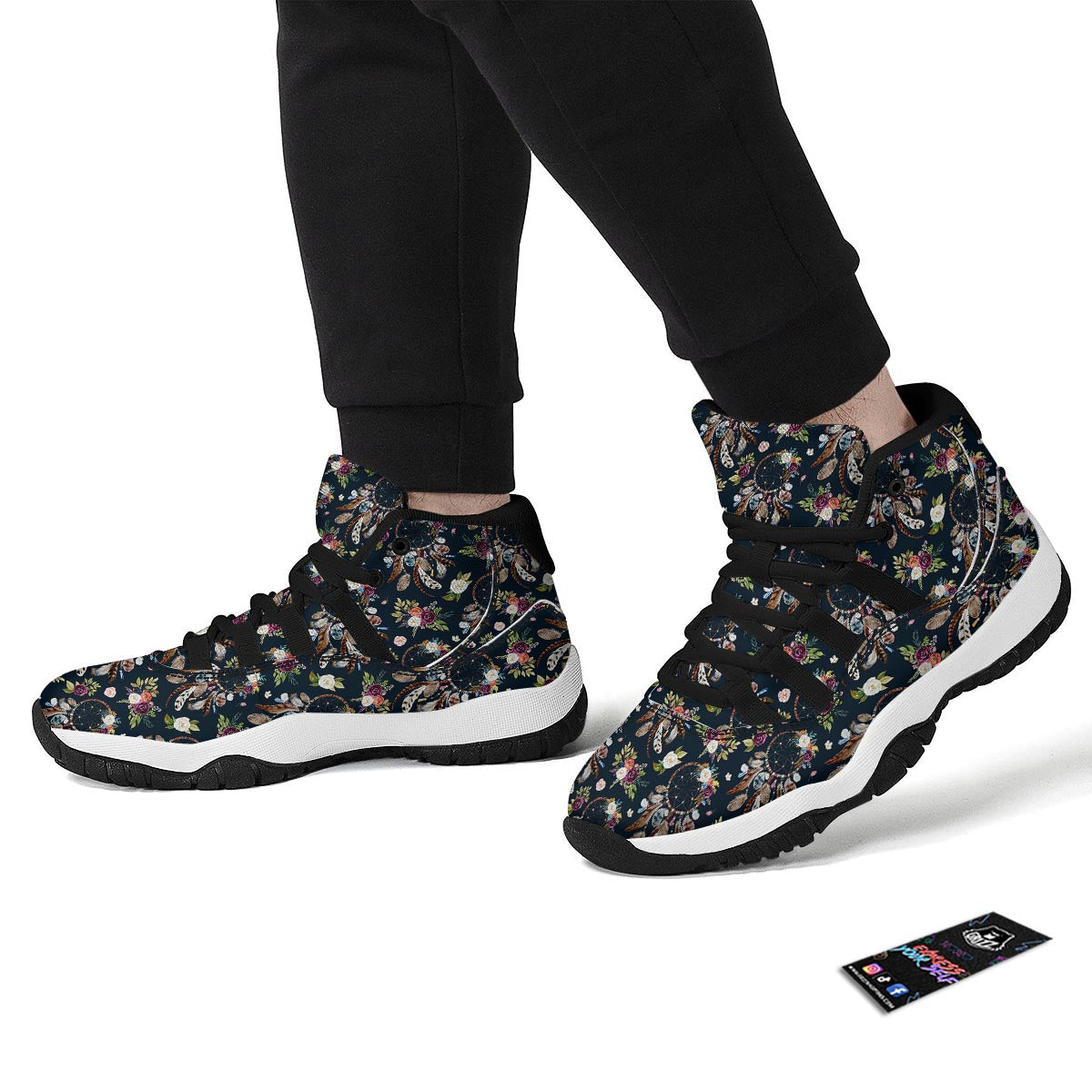 Dream Catcher Feather Boho Black Bball Shoes-grizzshop