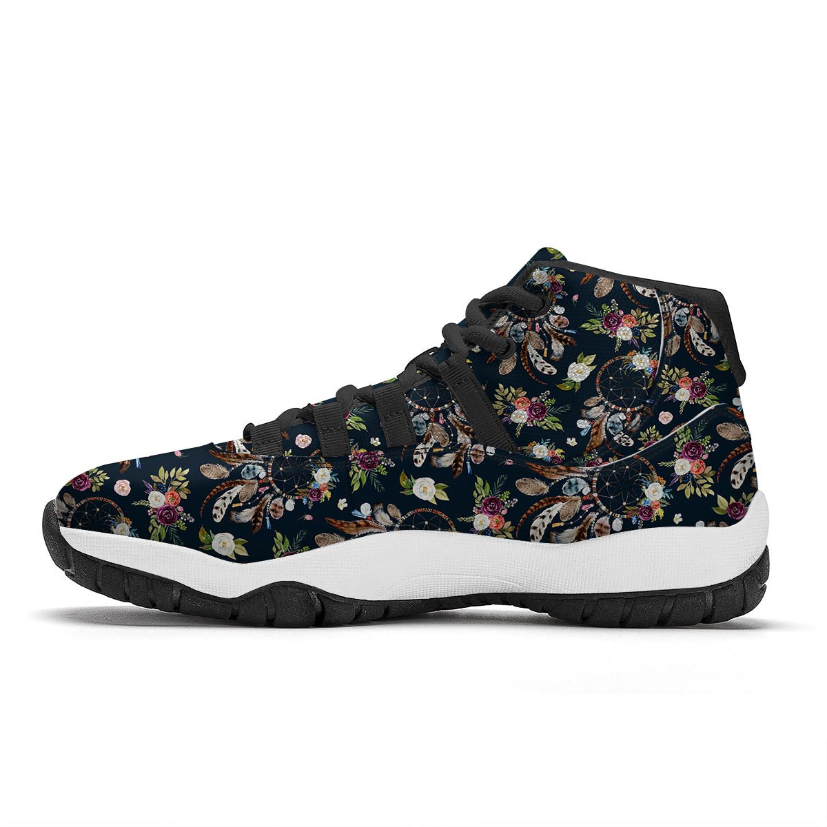 Dream Catcher Feather Boho Black Bball Shoes-grizzshop