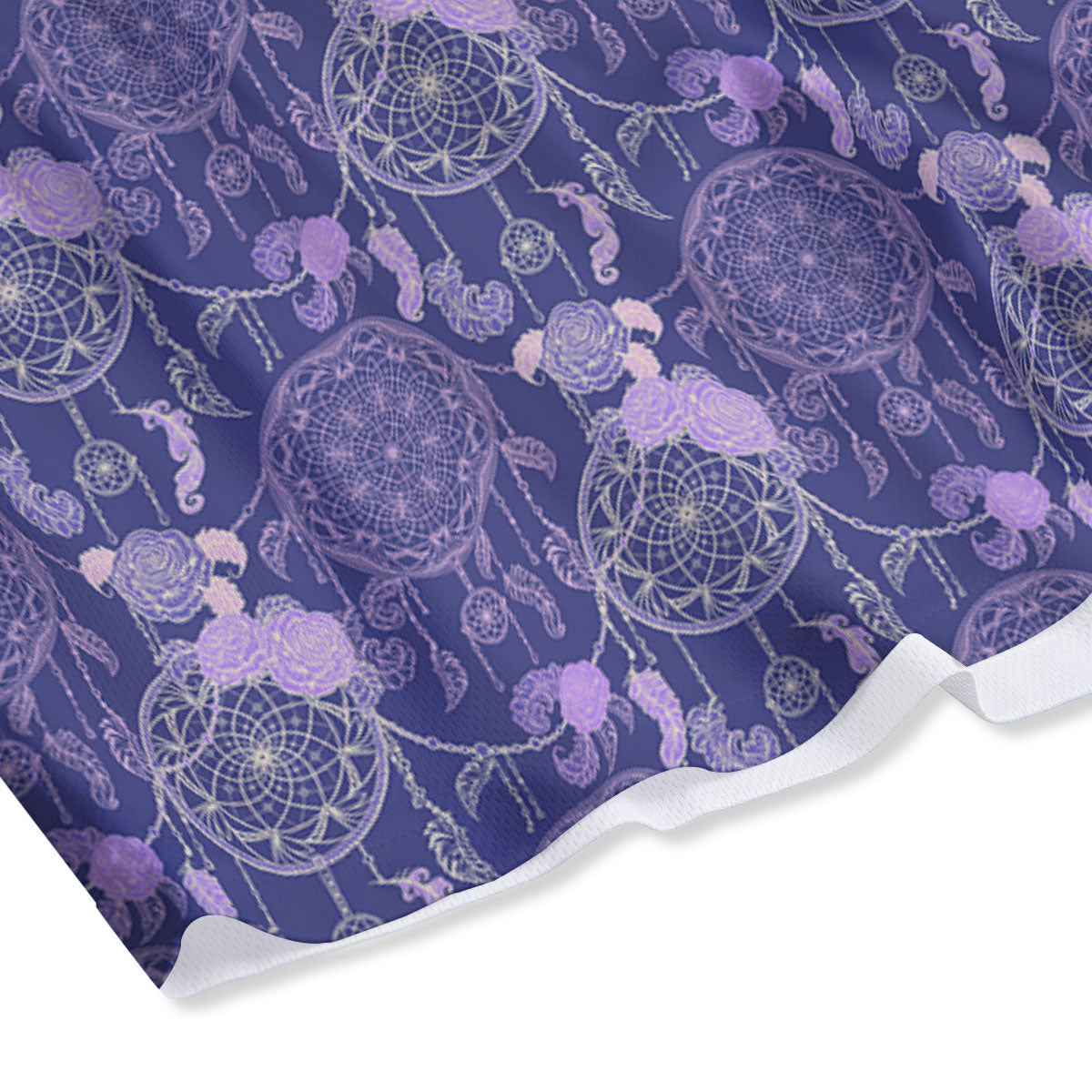 Dream Catcher Floral Print Pattern Mesh Shorts