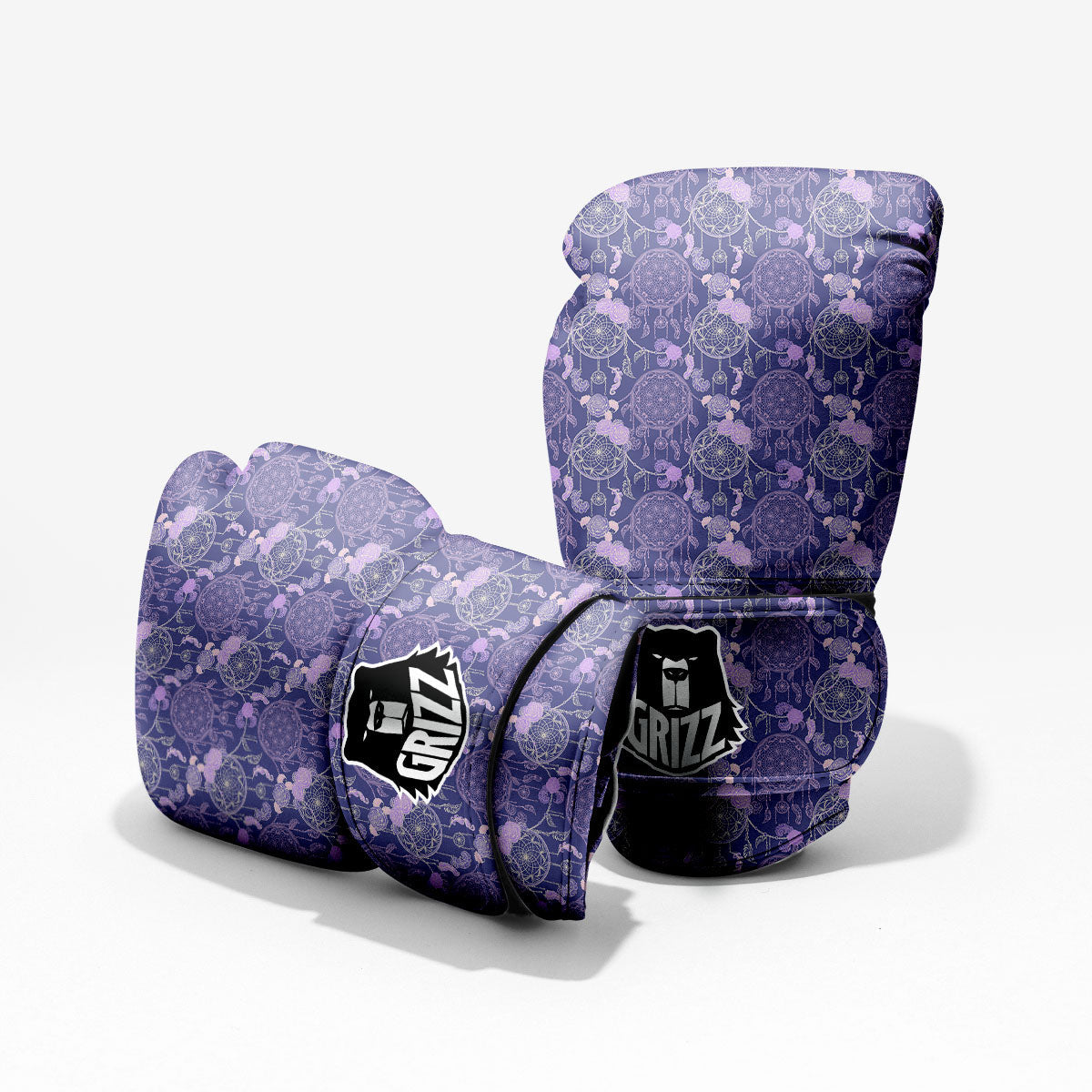 Dream Catcher Floral Print Pattern Pro Boxing Glove