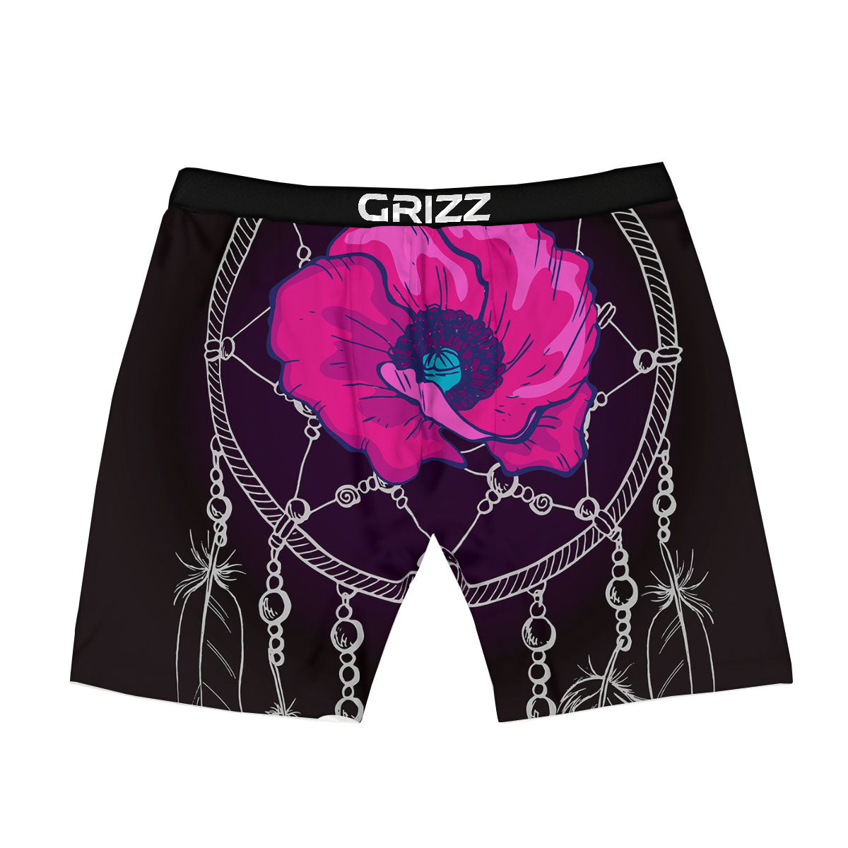 Dream Catcher Flower Bohemian Print Boxer Briefs-grizzshop