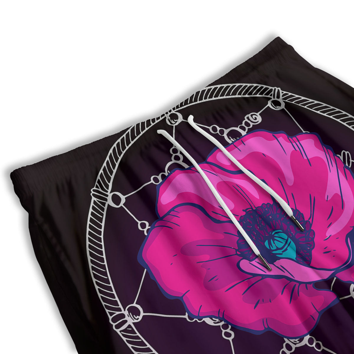 Dream Catcher Flower Bohemian Print Men's Athletic Shorts