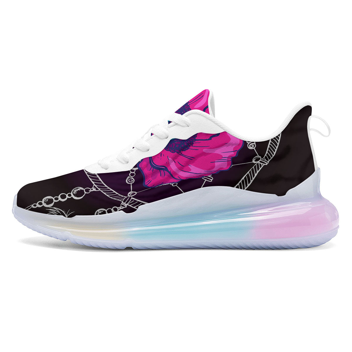Dream Catcher Flower Bohemian Print Running Sneakers-grizzshop