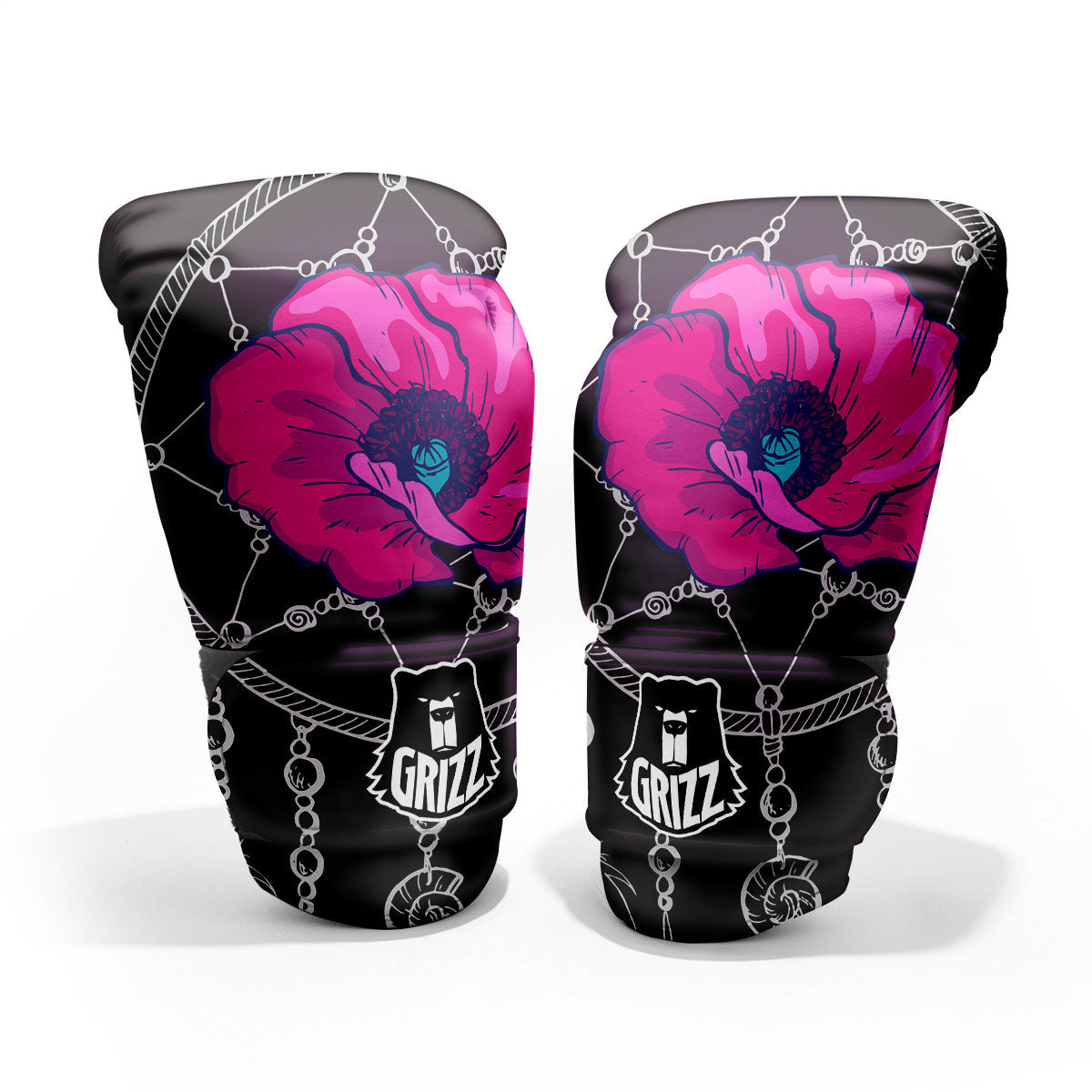 Dream Catcher Flower Bohemian Print Sparring Gloves-grizzshop