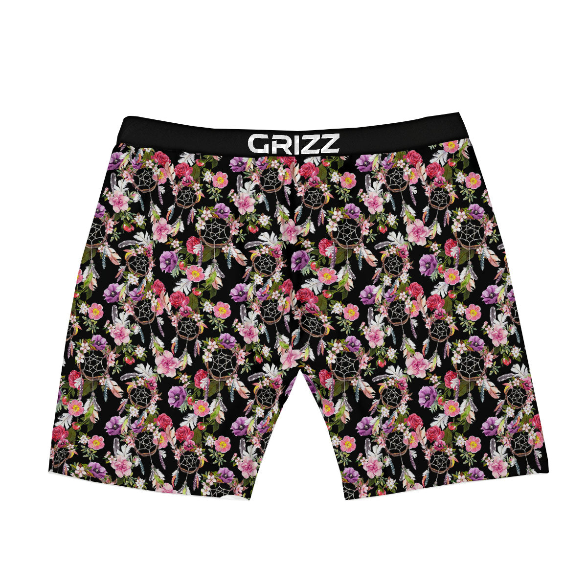 Dream Catcher Flower Print Pattern Boxer Briefs-grizzshop