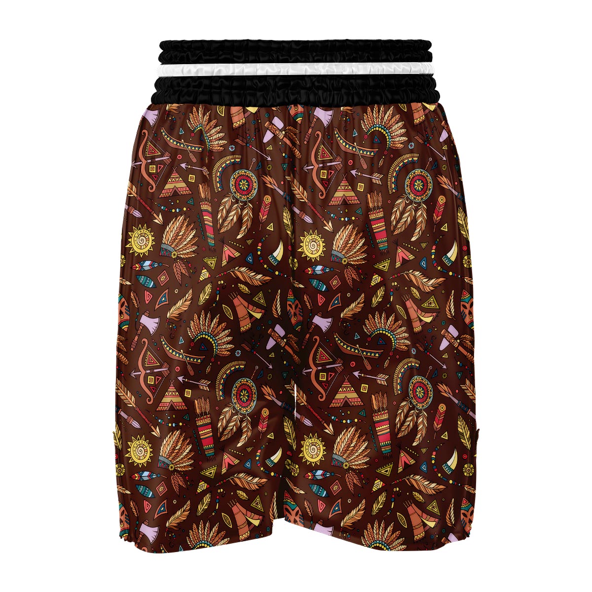 Dream Catcher Native American Boho Feather Boxing Shorts-grizzshop