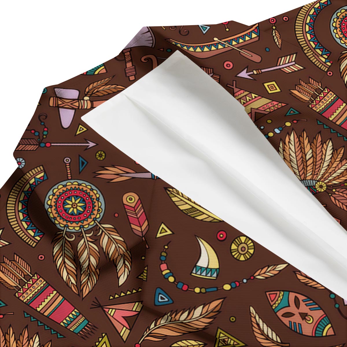 Dream Catcher Native American Boho Feather Men's Blazer-grizzshop