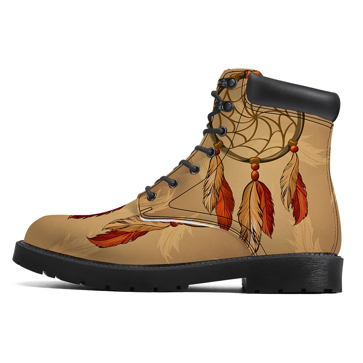Dream Catcher Native American Print Boots-grizzshop