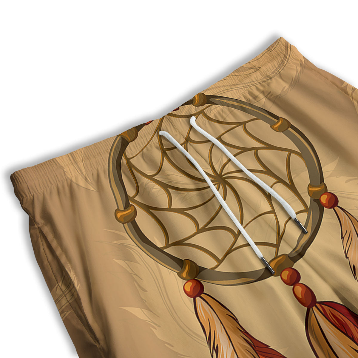 Dream Catcher Native American Print Men's Athletic Shorts