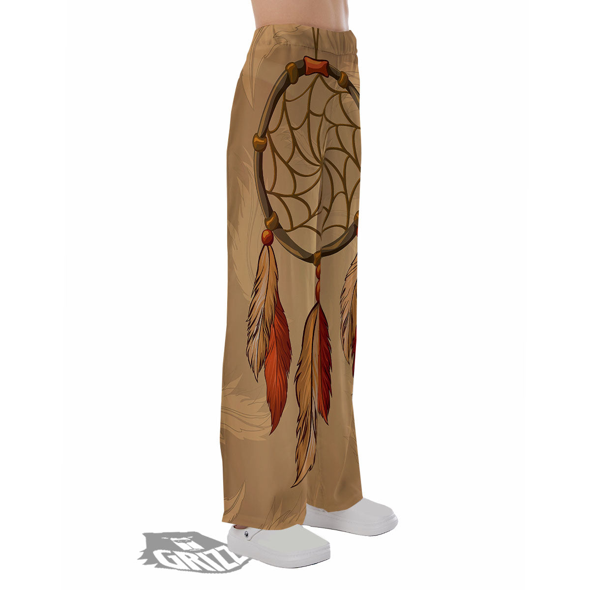 Dream Catcher Native American Print Pajama Pants-grizzshop