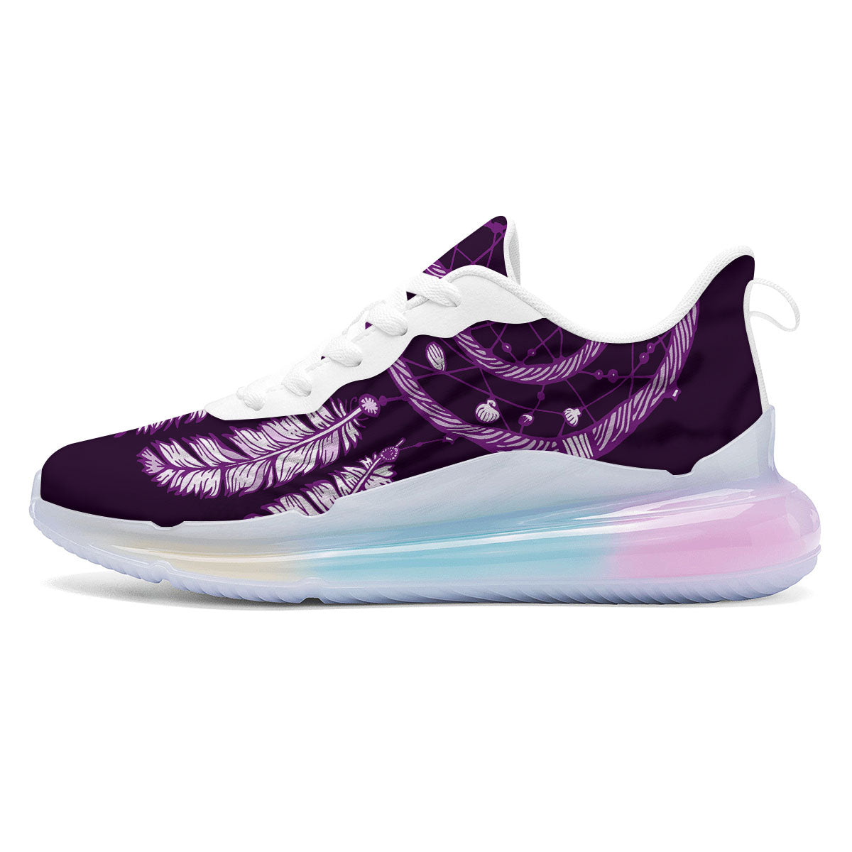 Dream Catcher Purple Indian Print Running Sneakers-grizzshop