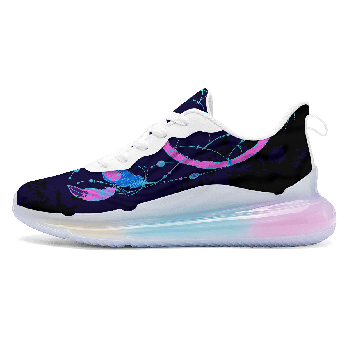 Dream Catcher Purple Native Print Running Sneakers-grizzshop
