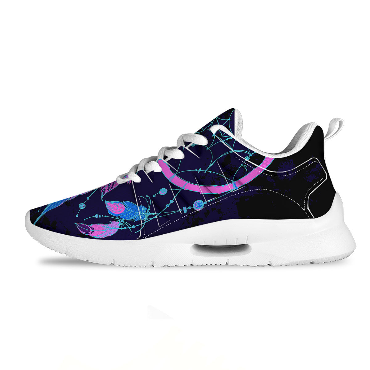 Dream Catcher Purple Native Print Tennis Shoes-grizzshop
