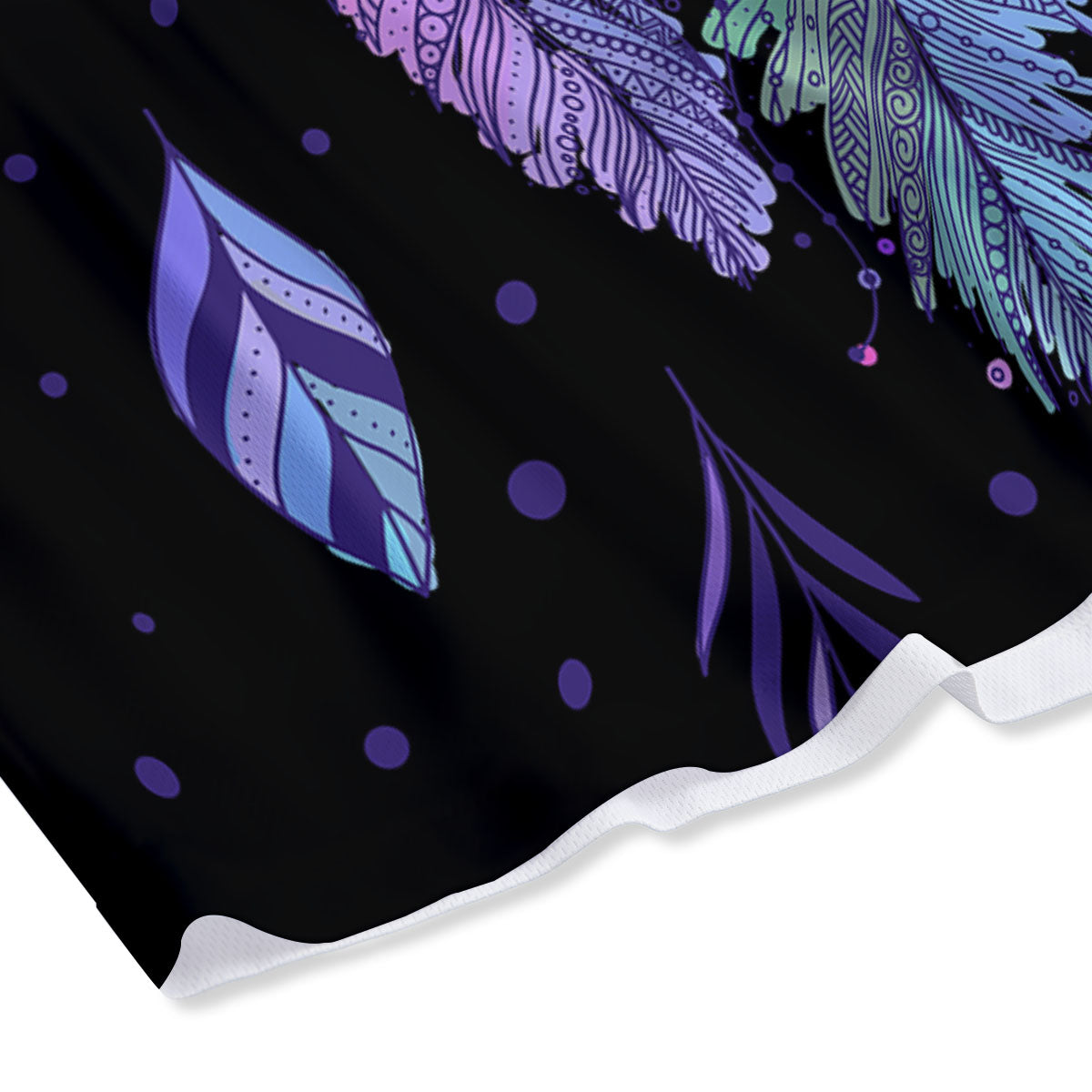 Dream Catcher Teal And Purple Print Mesh Shorts