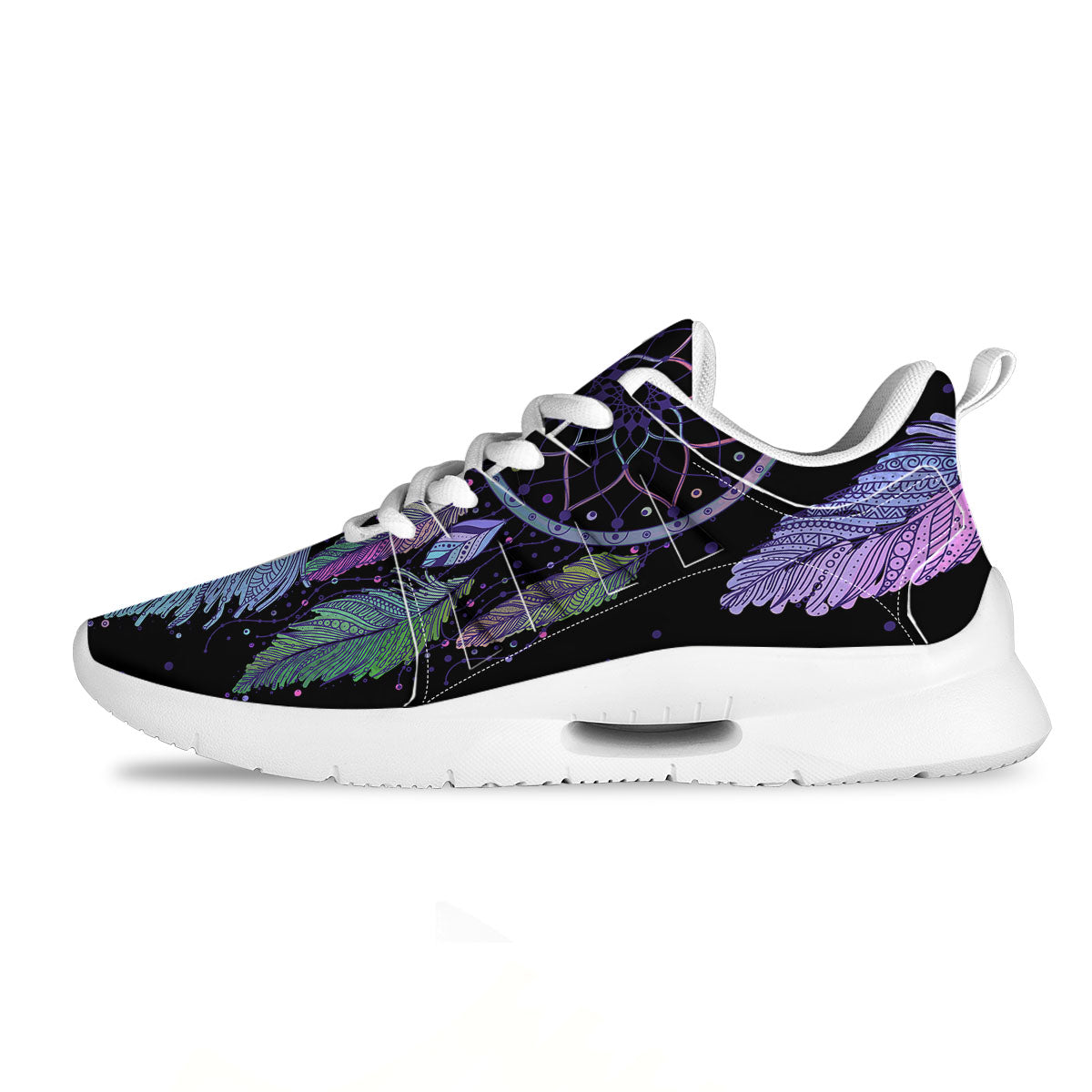 Dream Catcher Teal And Purple Print Tennis Shoes-grizzshop