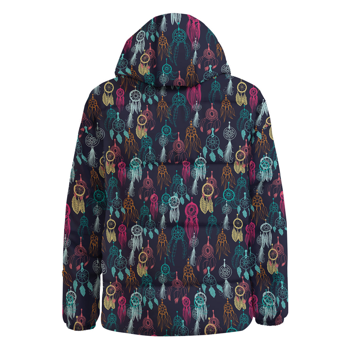 Dream Catcher Vintage Print Pattern Down Jacket-grizzshop