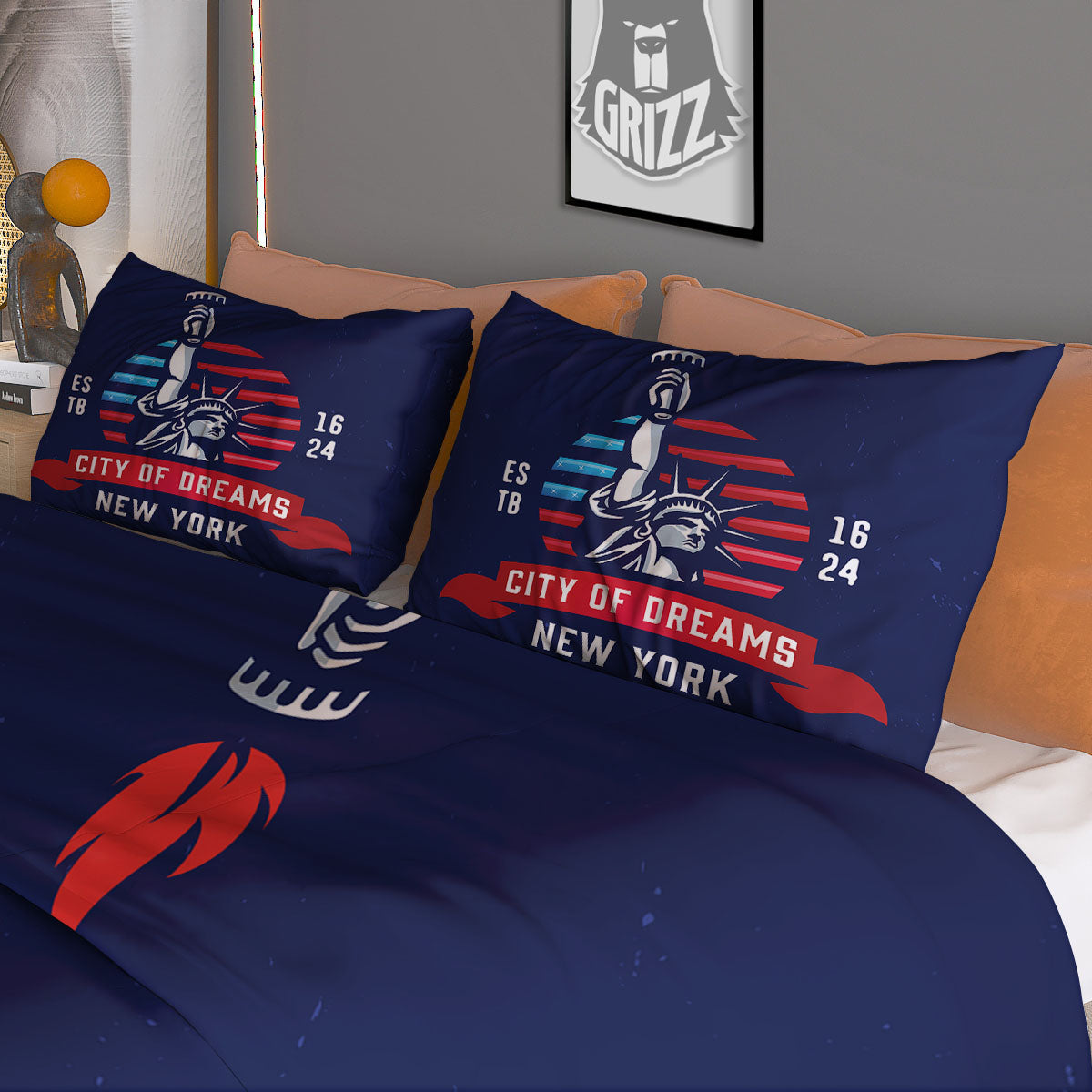 Dream Of Liberty American Print Duvet Cover Bedding Set