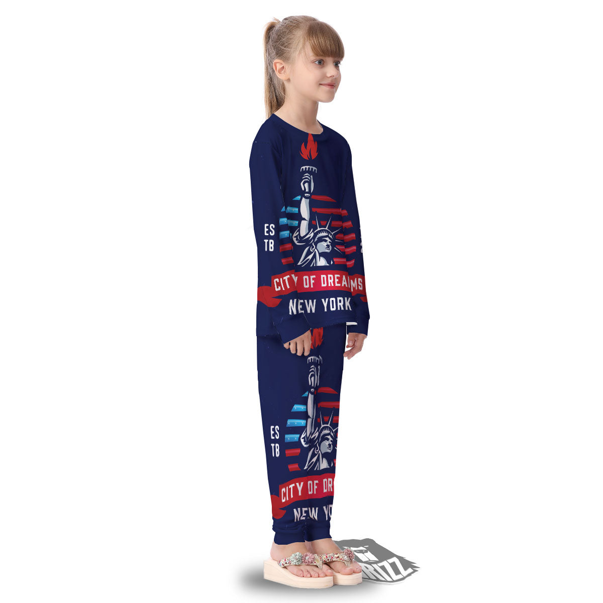 Dream Of Liberty American Print Kid's Pajamas-grizzshop