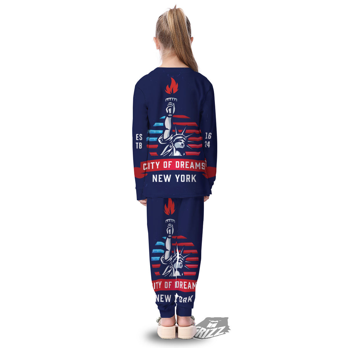 Dream Of Liberty American Print Kid's Pajamas-grizzshop