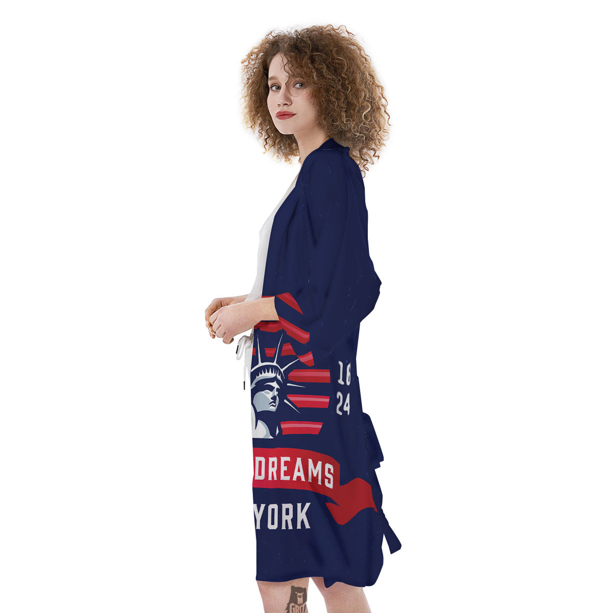 Dream Of Liberty American Print Kimono-grizzshop
