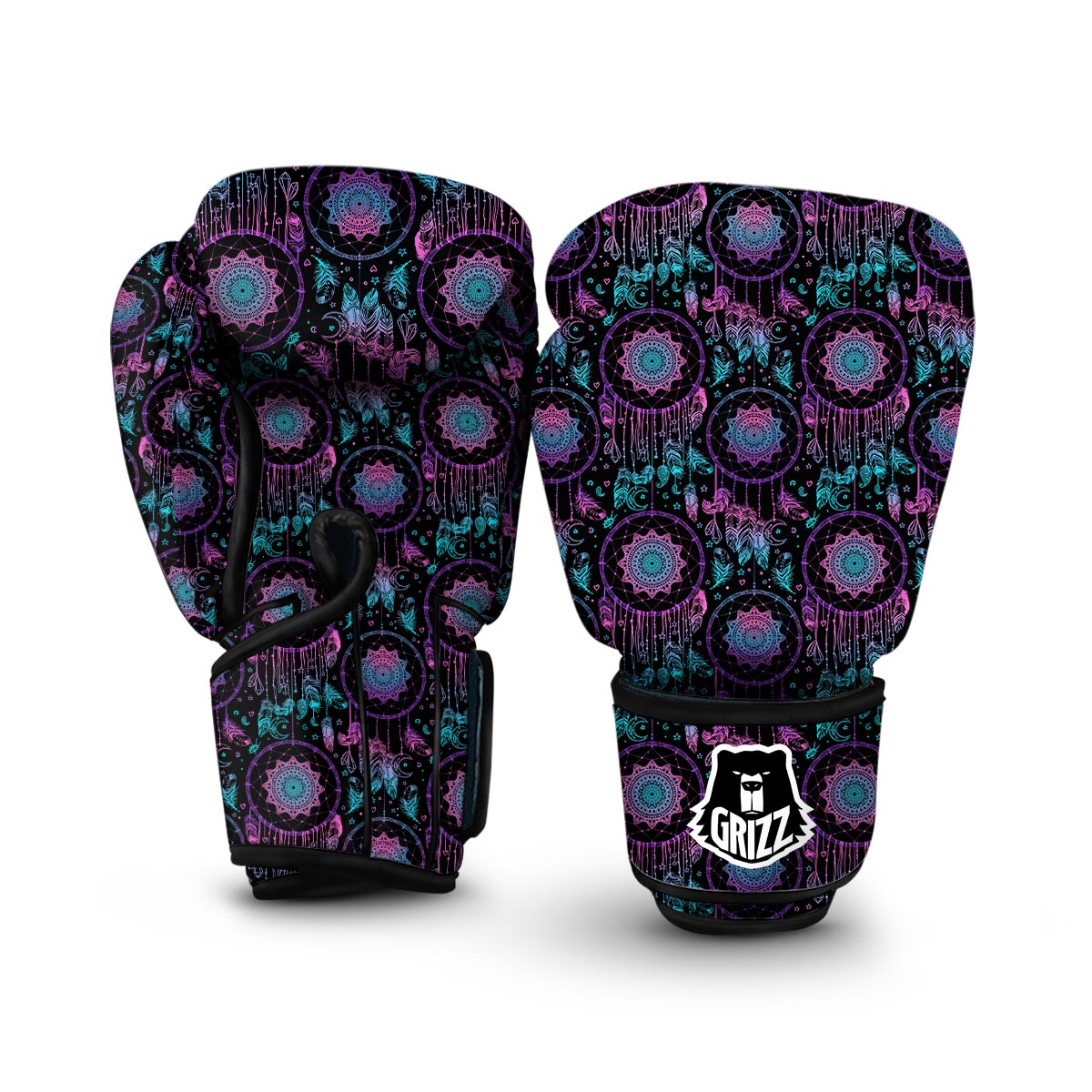 Dream catcher boho mandala Boxing Gloves-grizzshop