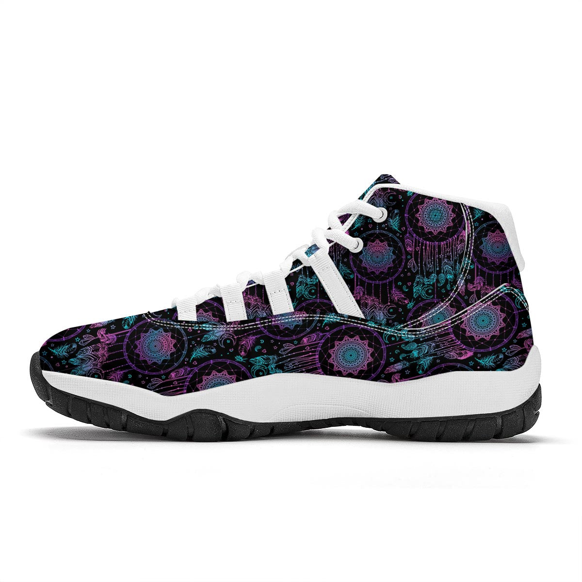 Dream catcher boho mandala White Bball Shoes-grizzshop