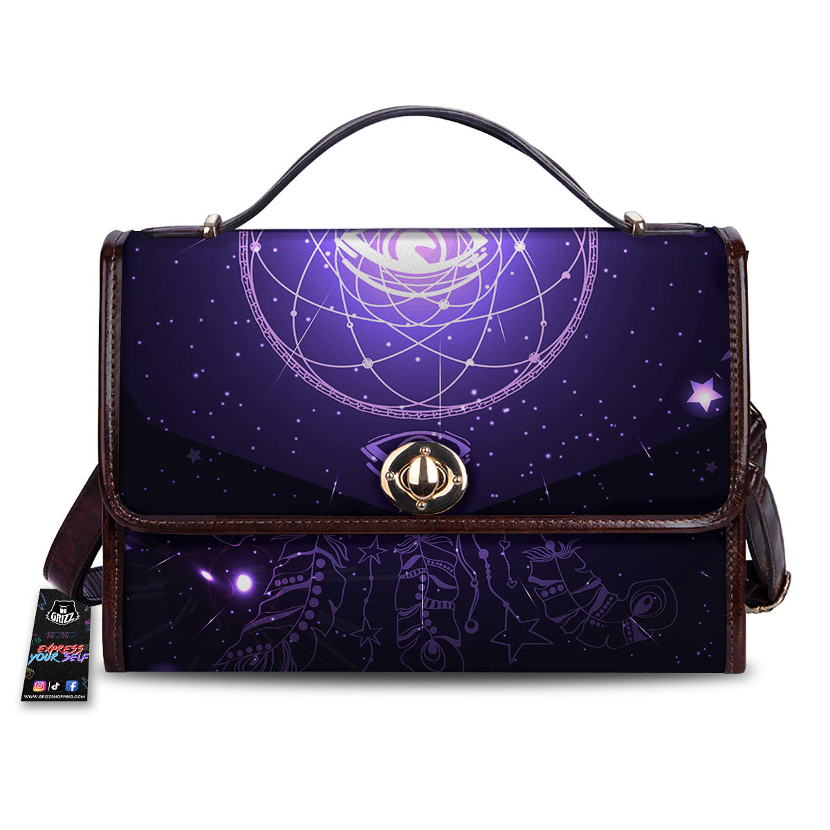 Dream Catcher Constellation Native Print Women's Satchel Bag