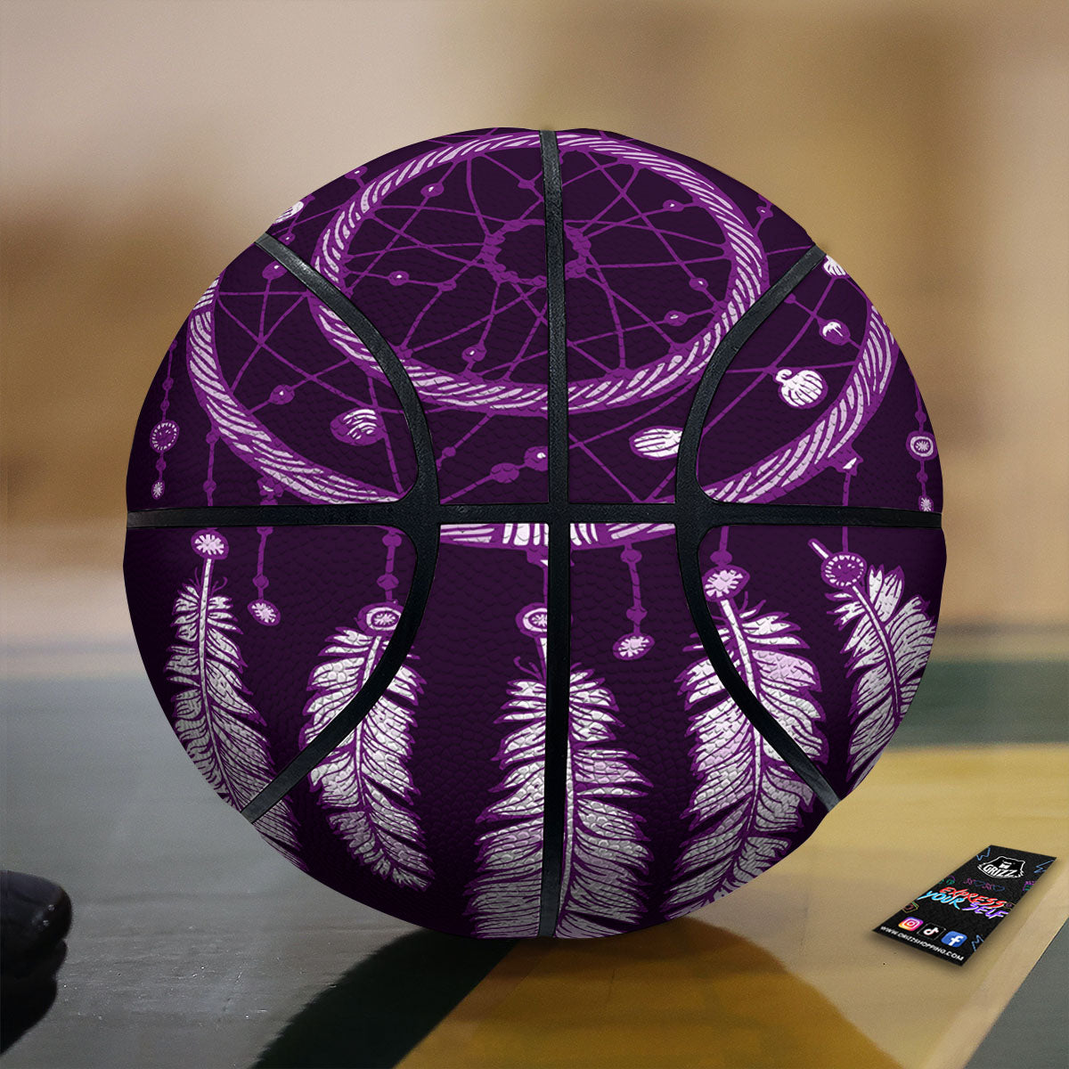 Dolphins Blue Print Pattern Basketball