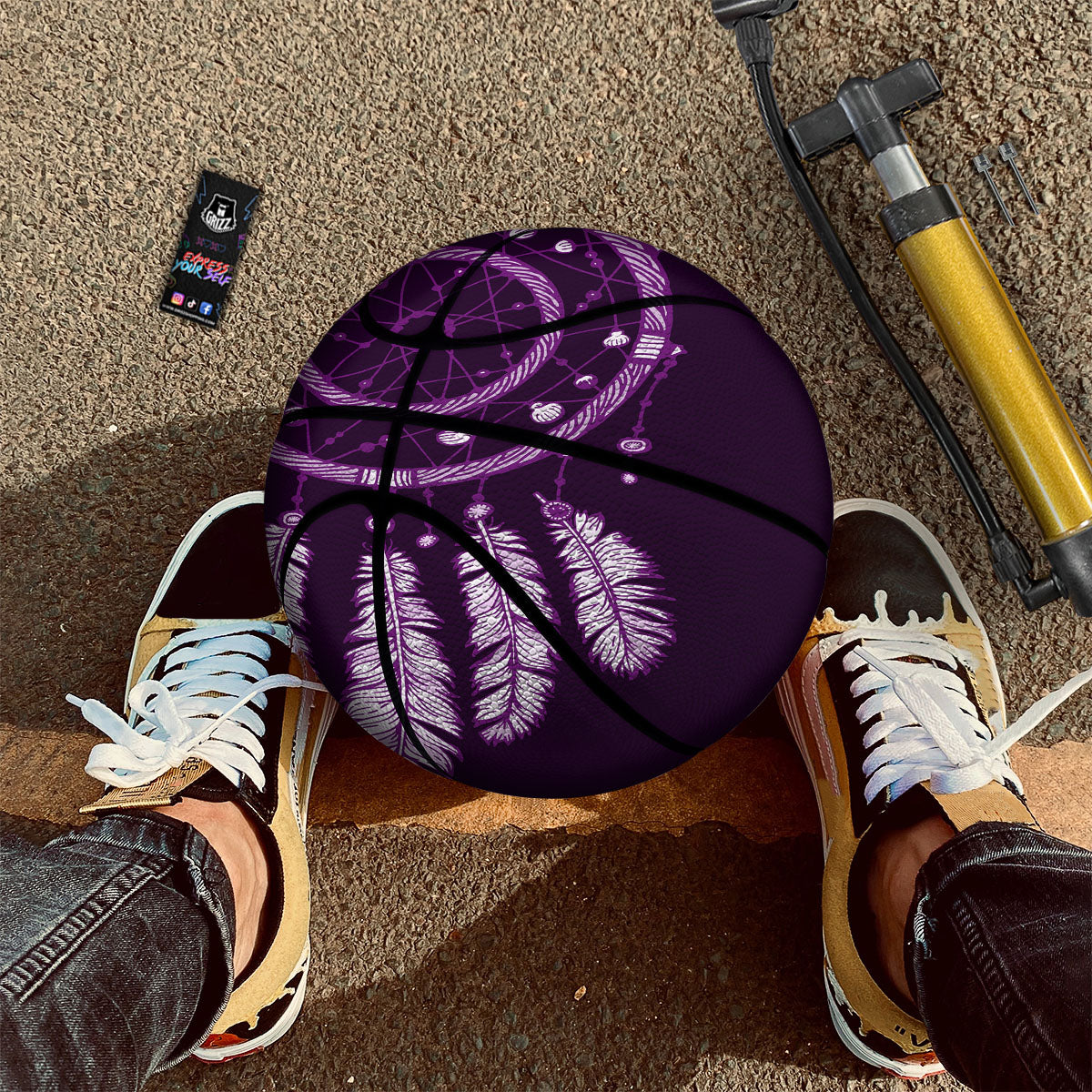 Dolphins Blue Print Pattern Basketball