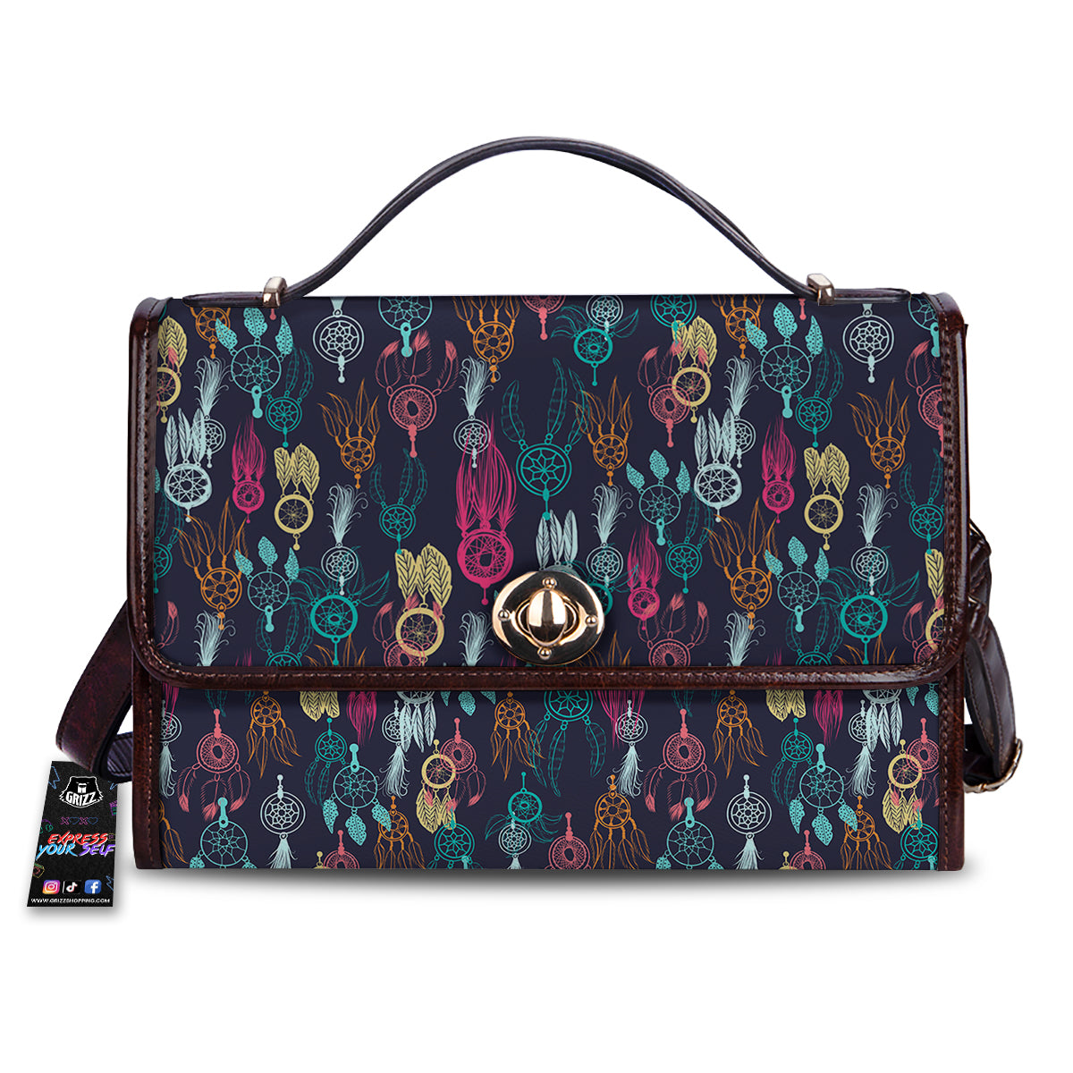Dream Catcher Vintage Print Pattern Women's Satchel Bag