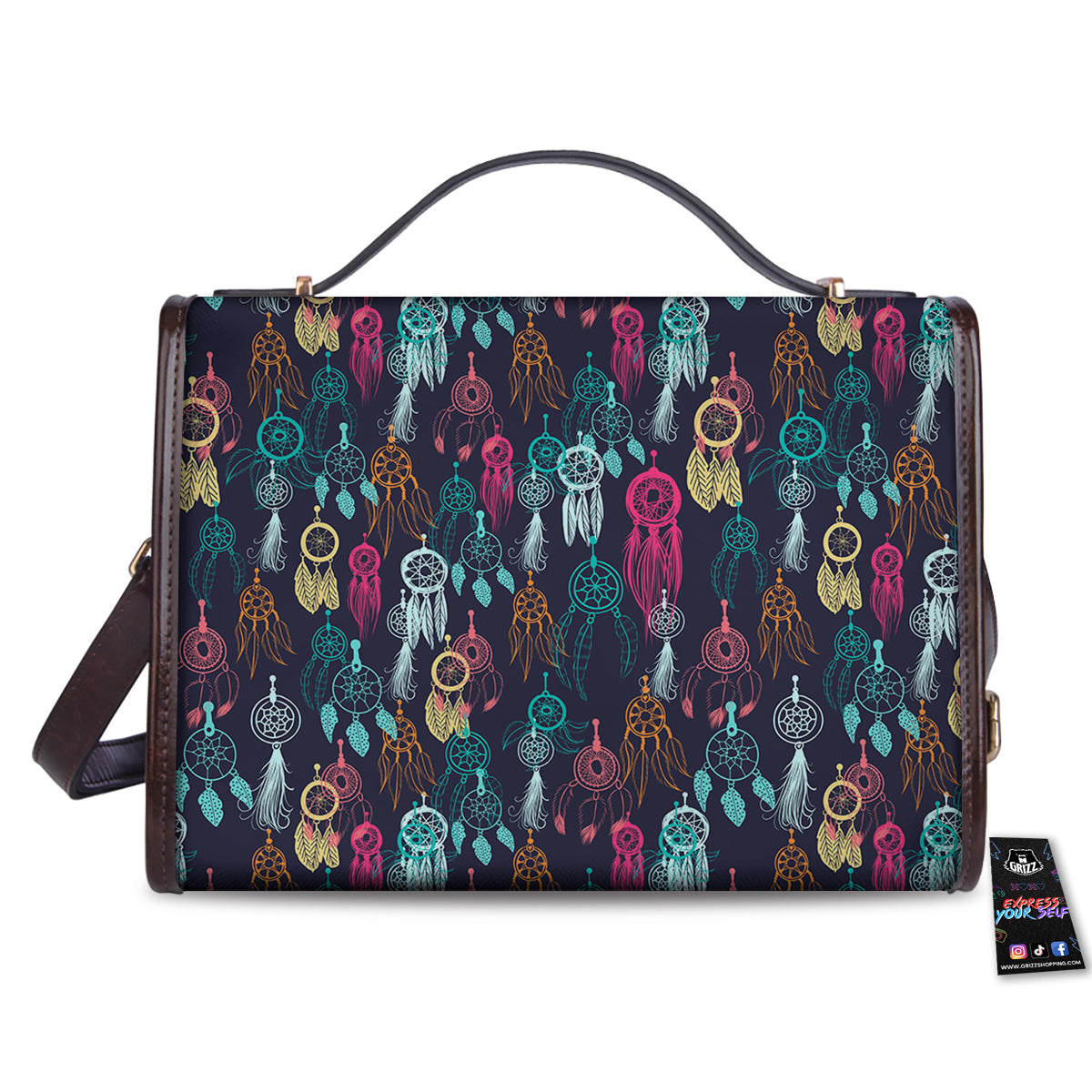 Dream Catcher Vintage Print Pattern Women's Satchel Bag