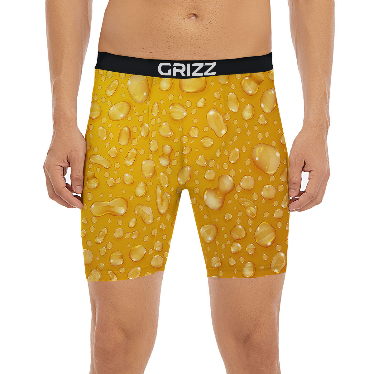 Drops Water On Beer Glass Print Boxer Briefs-grizzshop