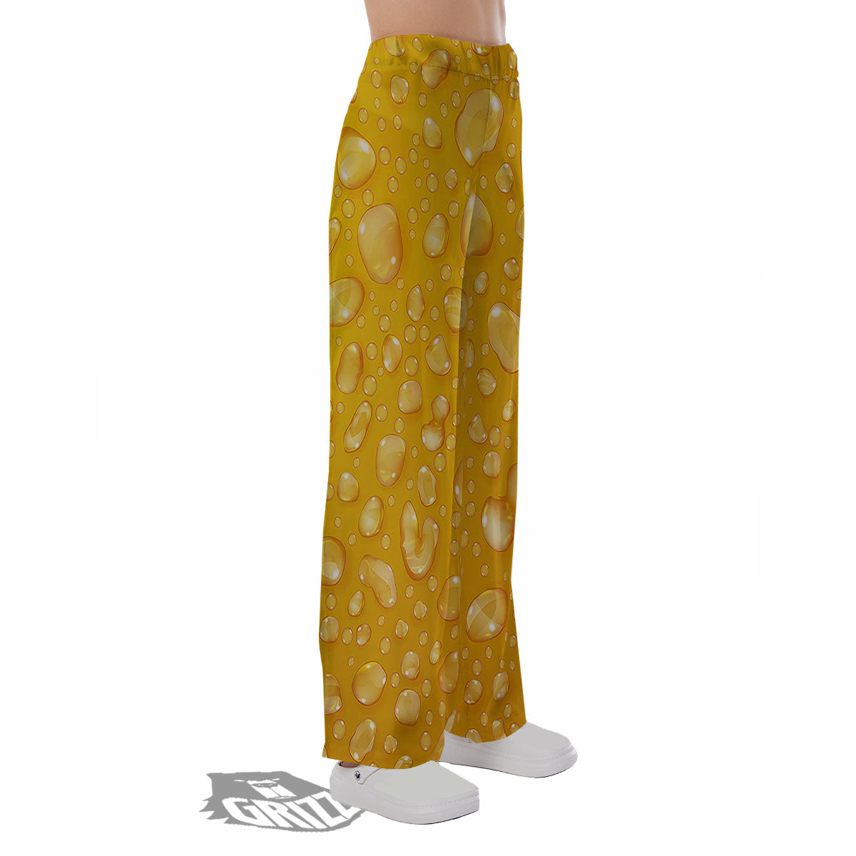 Drops Water On Beer Glass Print Pajama Pants-grizzshop