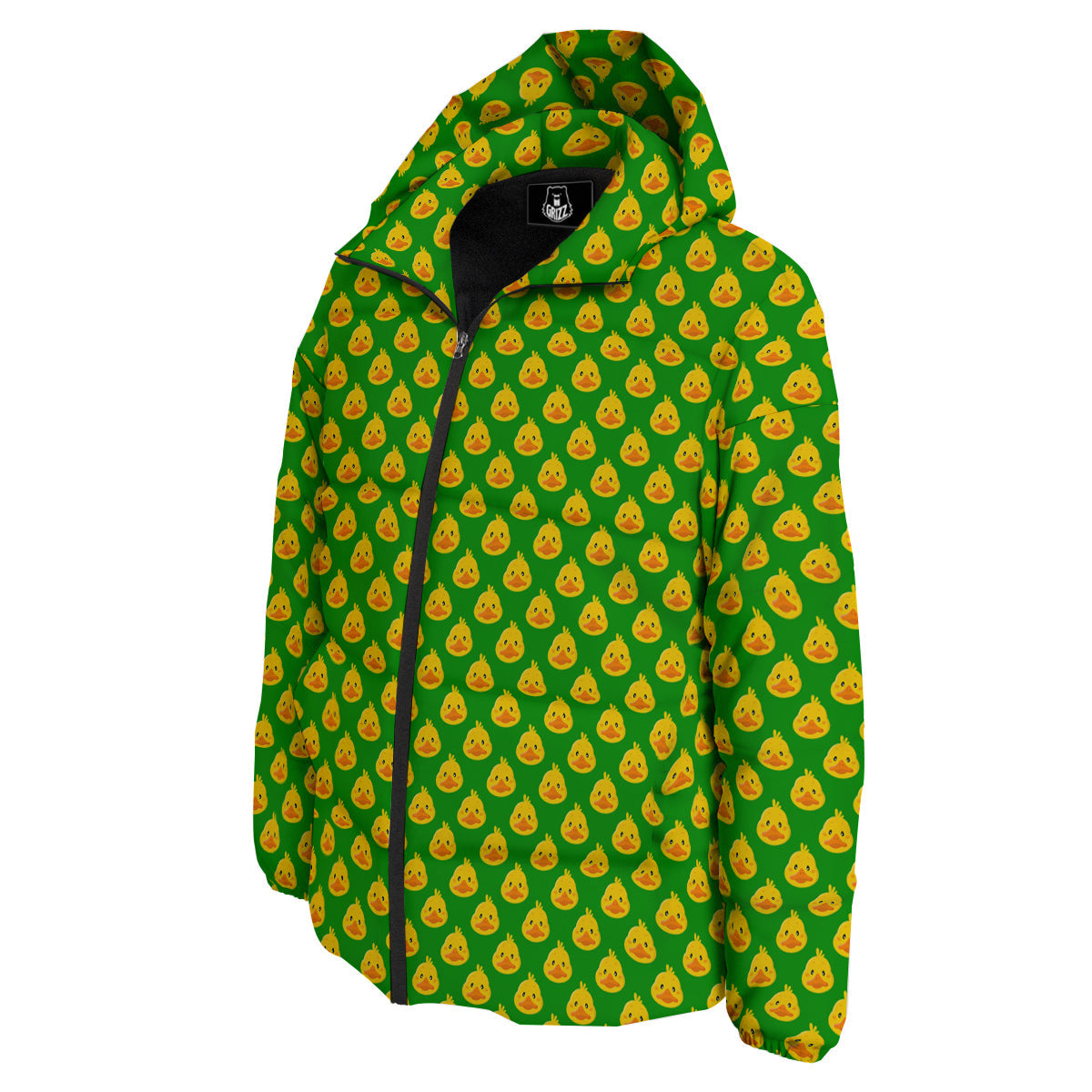 Duck Cute Cartoon Print Pattern Down Jacket-grizzshop